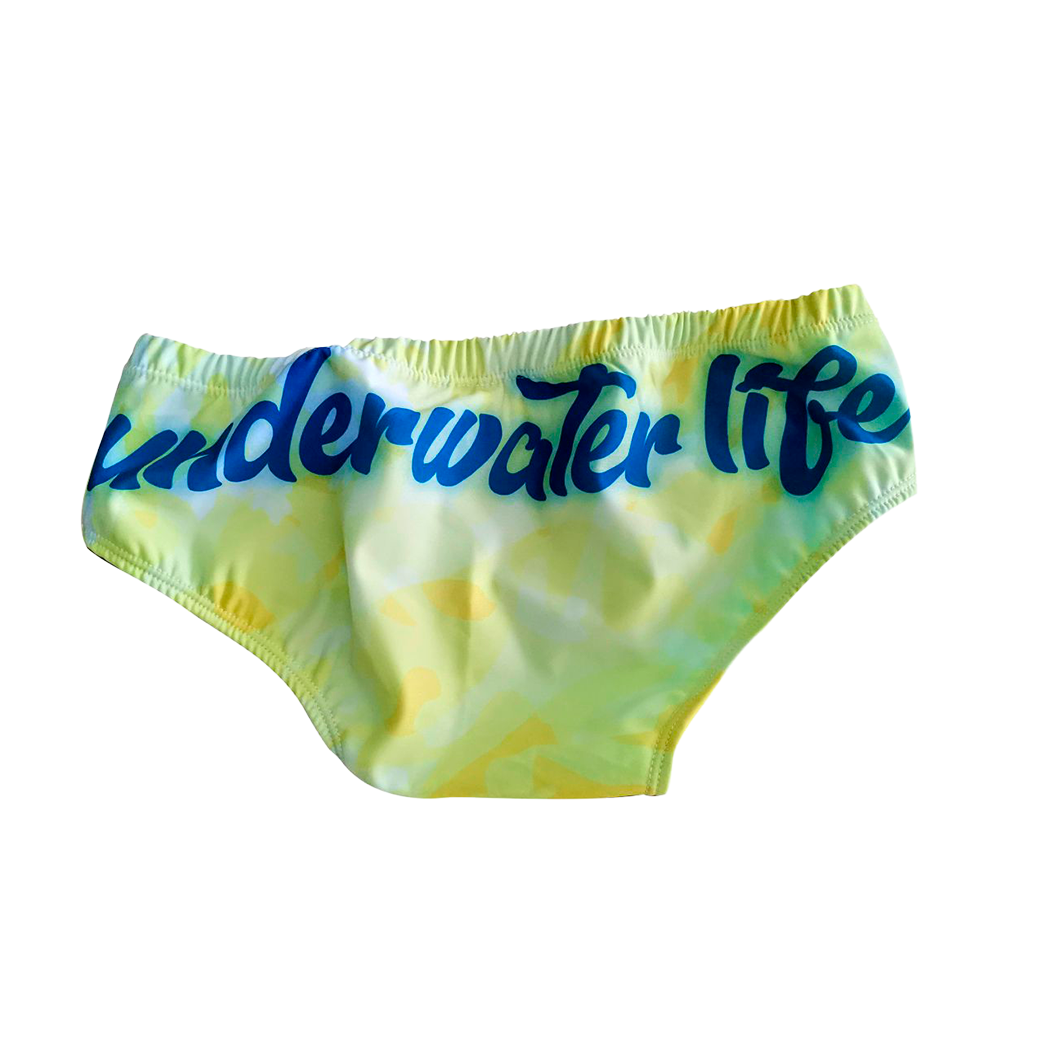 PANTALONETA DE BAÑO AMARILLA - CORAL MARINO