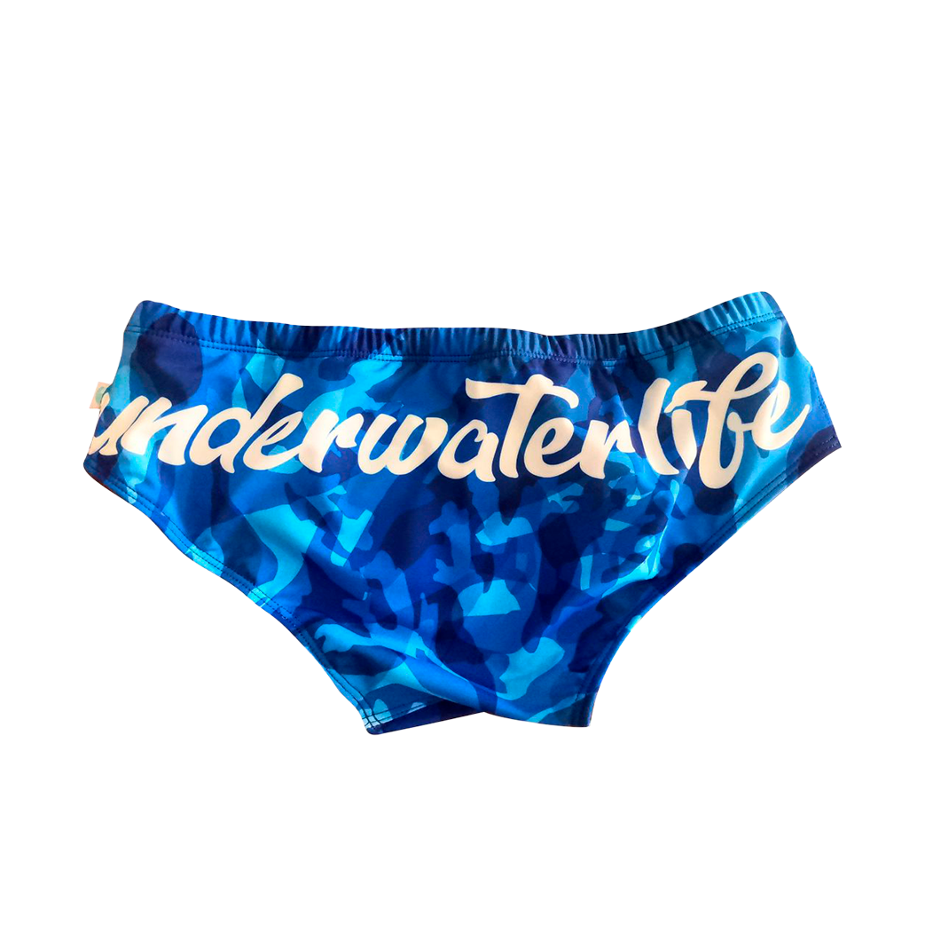 PANTALONETA DE BAÑO AZUL - CORAL