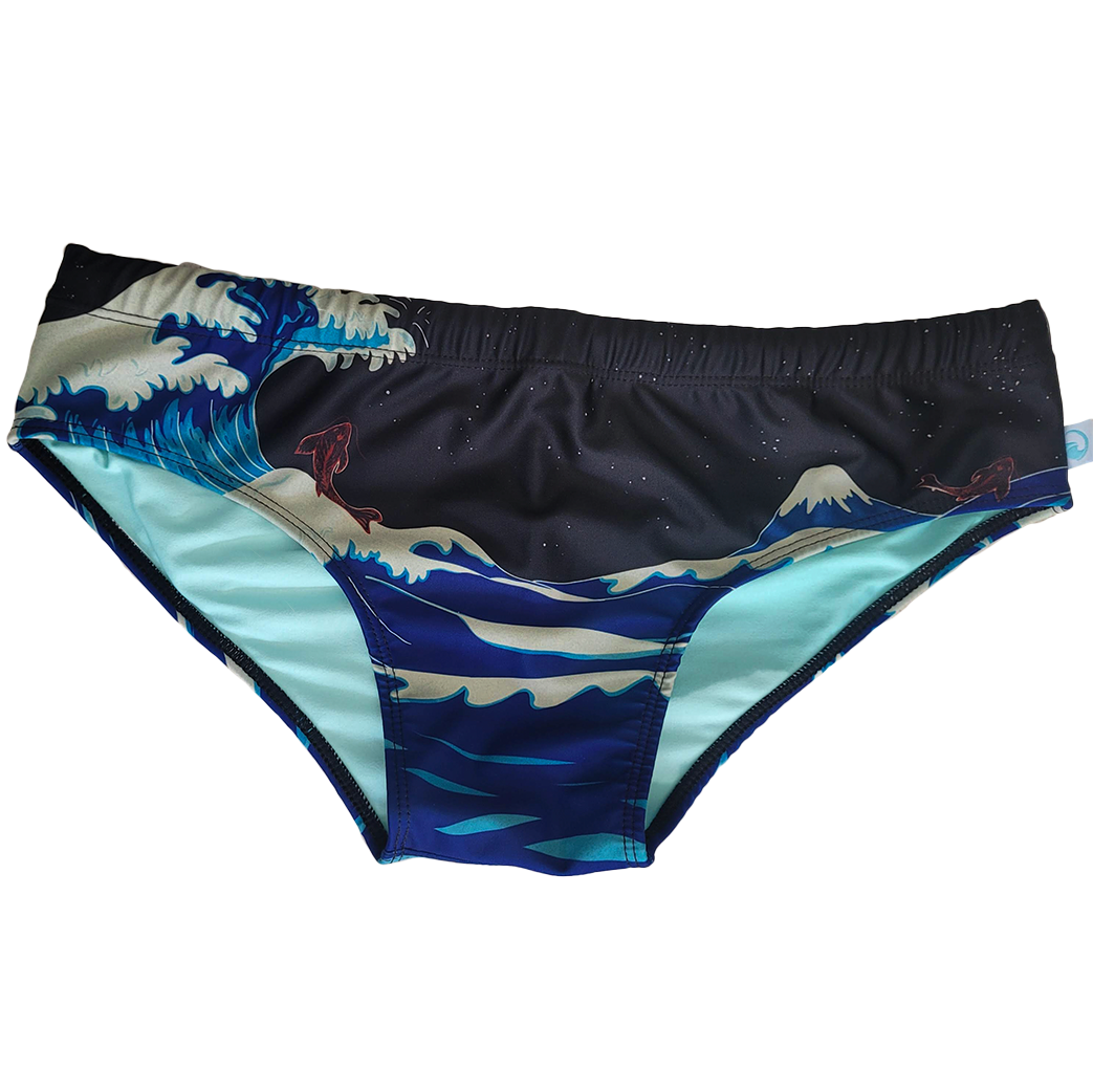 PANTALONETA DE BAÑO - LA GRAN OLA DE KANAGAWA