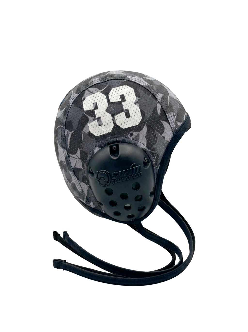 GORRO DE WATERPOLO - MANTARAYAS CAMU NEGRO