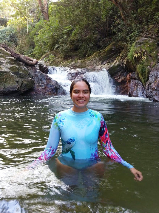 VESTIDO DE BAÑO ESTILO SURF - TORTUGAS MARINAS