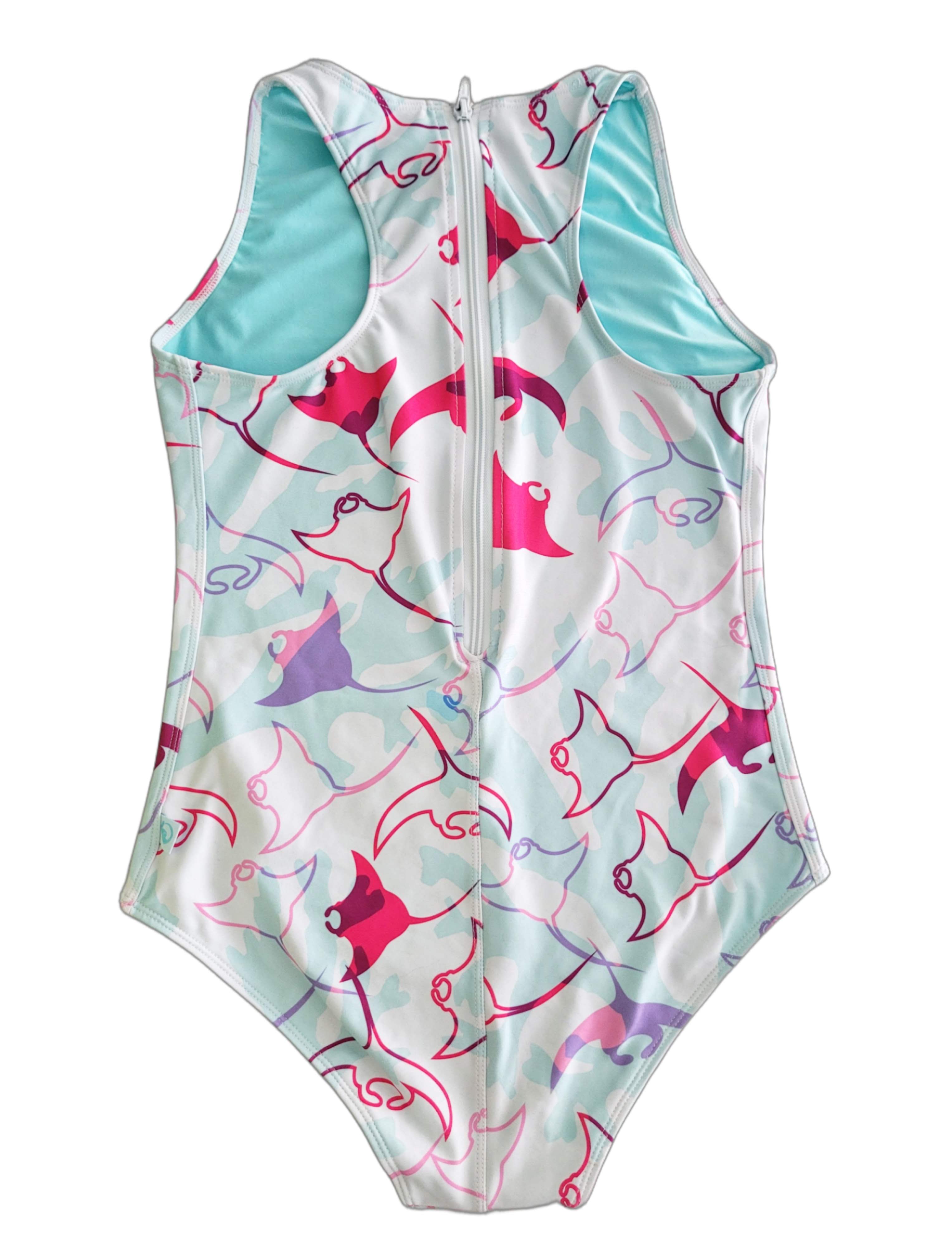VESTIDO DE BAÑO WATERPOLO MANTARAYAS - BLANCO