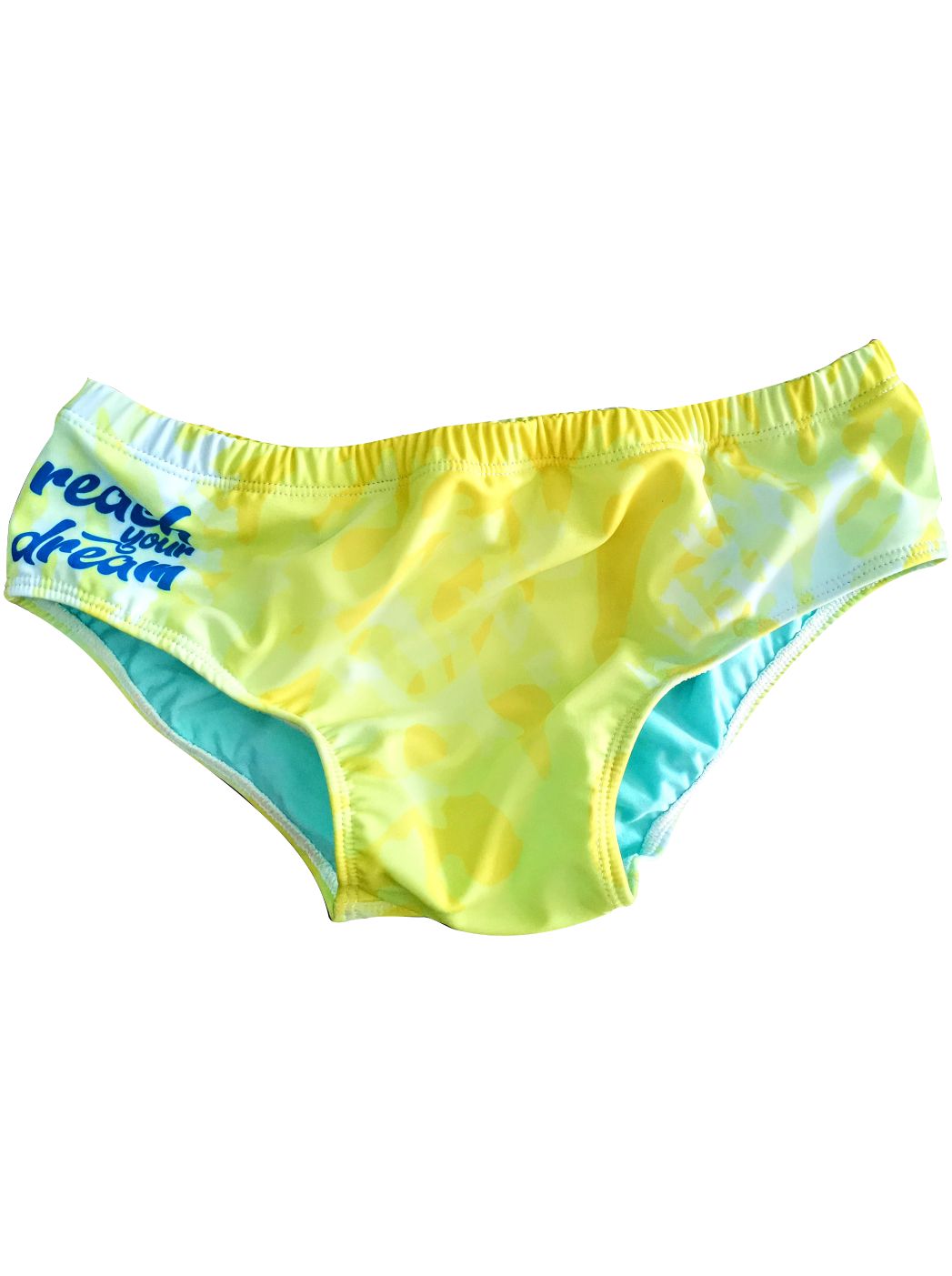 PANTALONETA DE BAÑO AMARILLA - CORAL MARINO