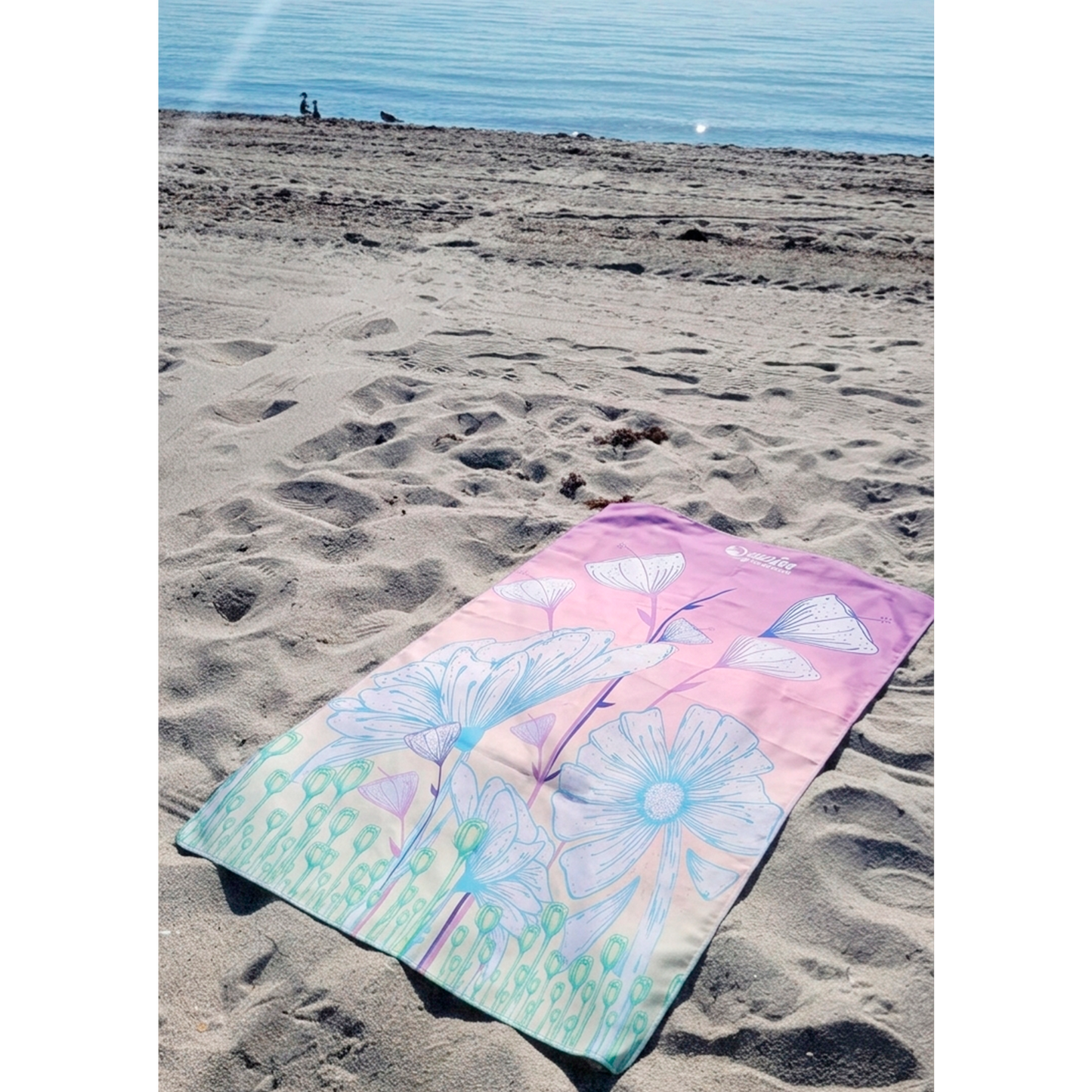 ECOLOGICAL MICROFIBER TOWEL - FLOWERS