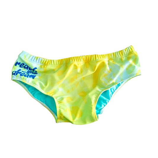 PANTALONETA DE BAÑO AMARILLA - CORAL MARINO