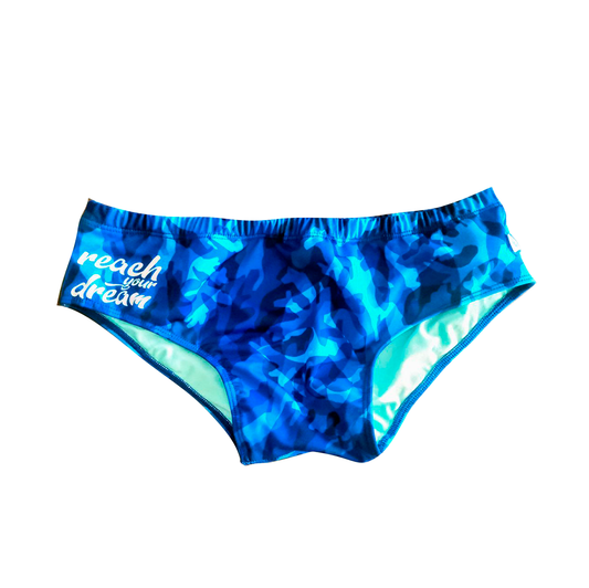 PANTALONETA DE BAÑO AZUL - CORAL