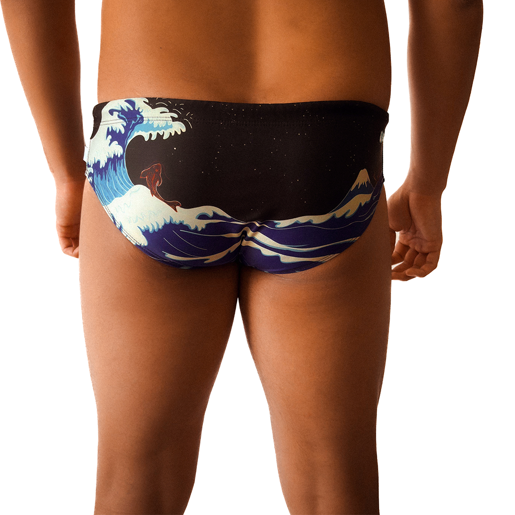 PANTALONETA DE BAÑO - LA GRAN OLA DE KANAGAWA