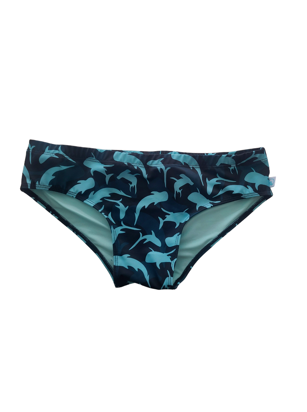 PANTALONETA BRIEF - 4 DEDOS - TIBURONES TURQUESA