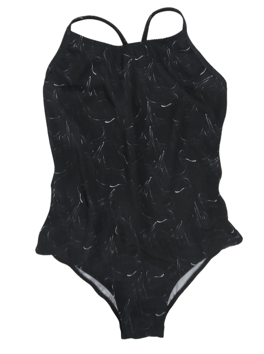 VESTIDO DE BAÑO NEGRO - TIBURONES - TIRAS