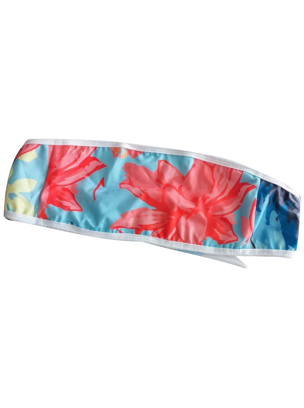 BIKINI STRAPLESS - FLOR TROPICAL