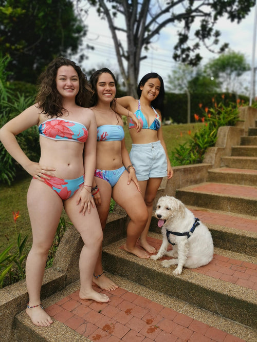 Bikini Strapless - Marine Coral