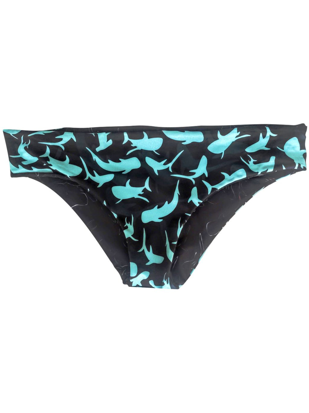 BIKINI BOTTOM REVERSIBLE - SHARKS PRINT