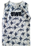 UWR SLEEVES RASH GUARD - MANTA CAMU GREY