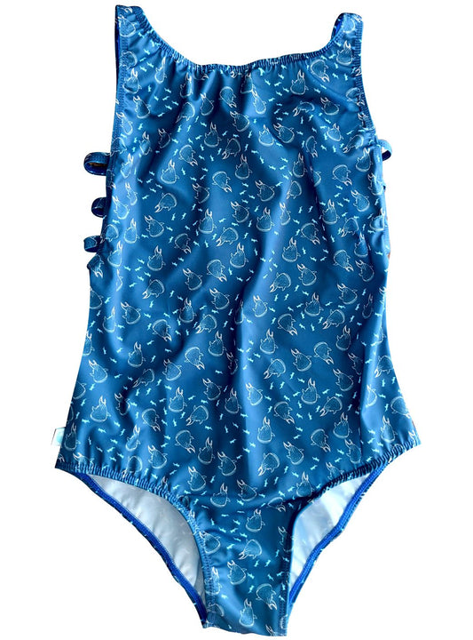 SWIMSUIT - WHALE SHARK AND HAMMER SHARK - OVAL BACK